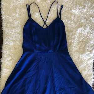 Royal Blue Skater Dress